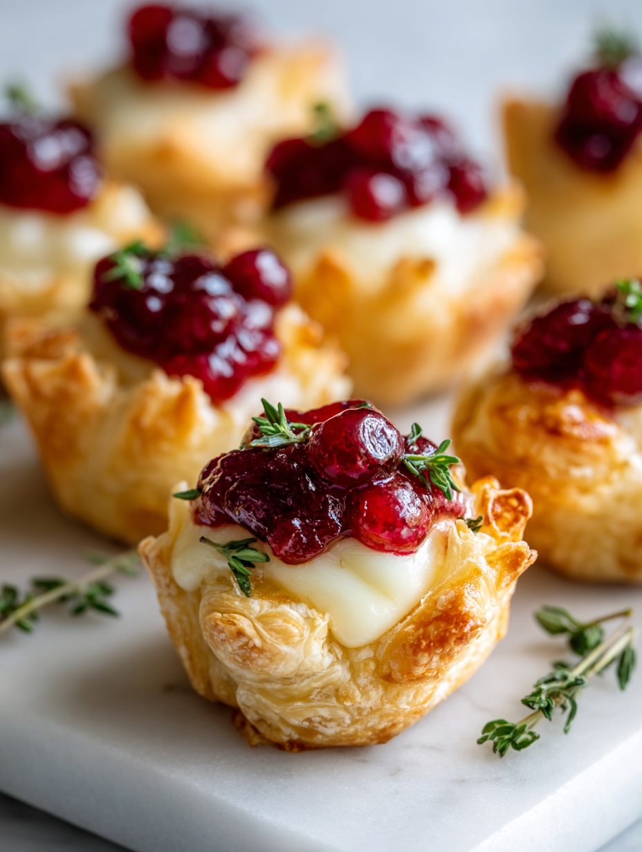 Cranberry Brie Bites Recipe