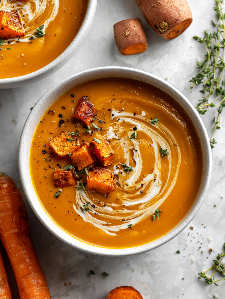Sweet Potato Carrot Soup Recipe