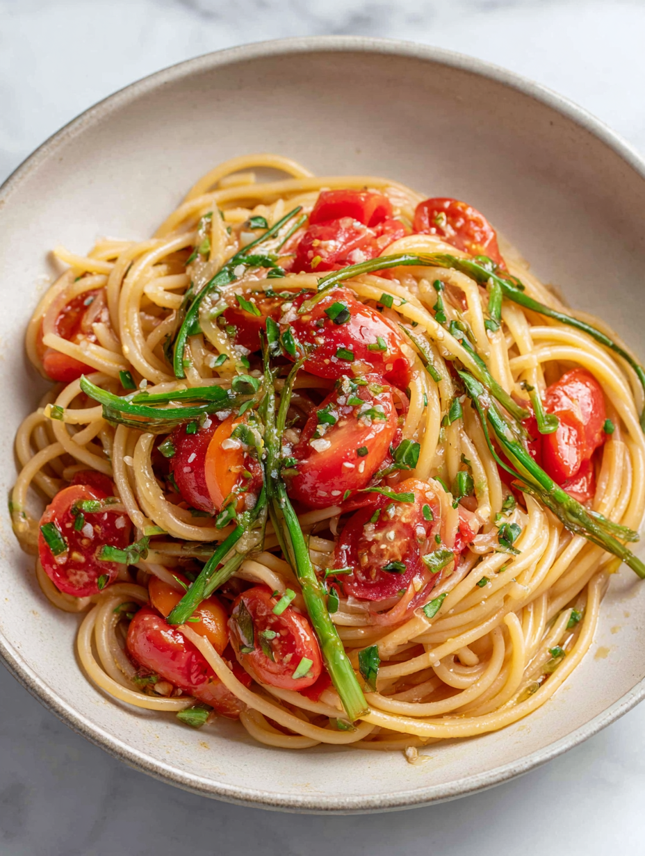 Spaghetti With Tomato And Basil Recipe