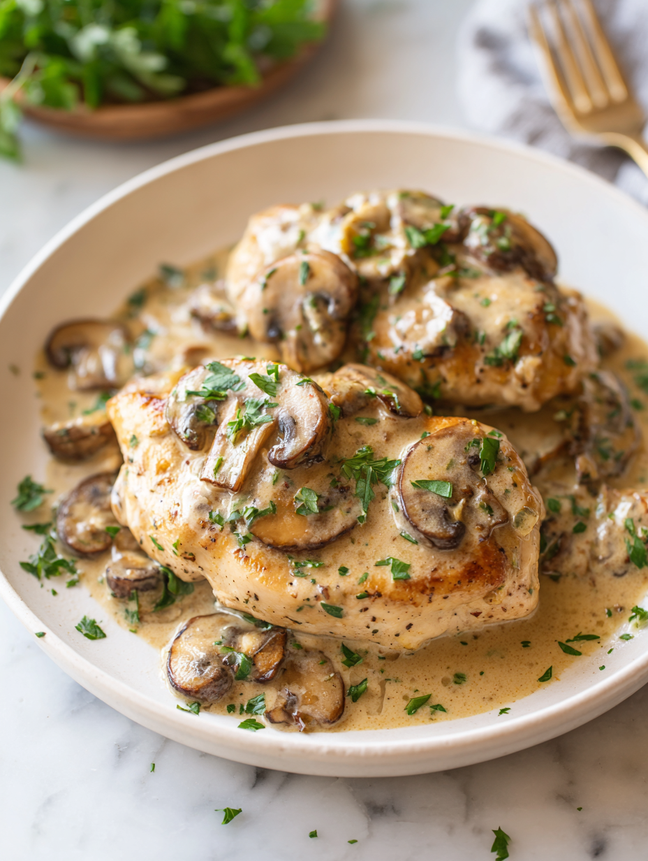 Creamy Mushroom Chicken Recipe