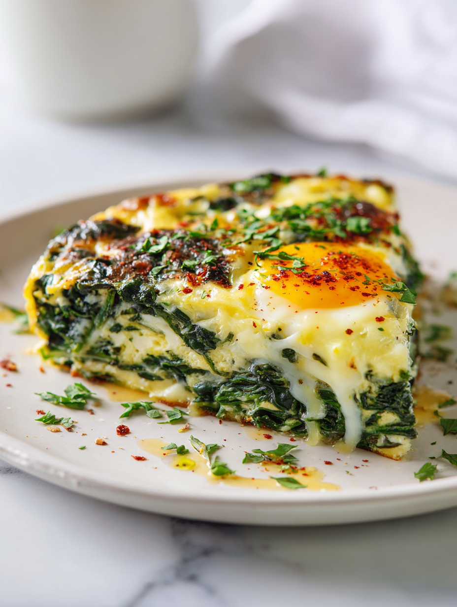 Spinach Egg Bake Recipe