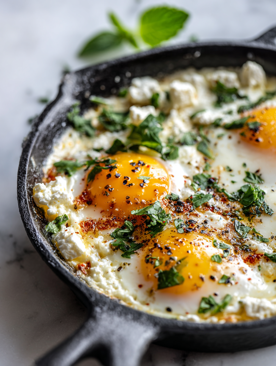 Baked Feta Eggs Recipe